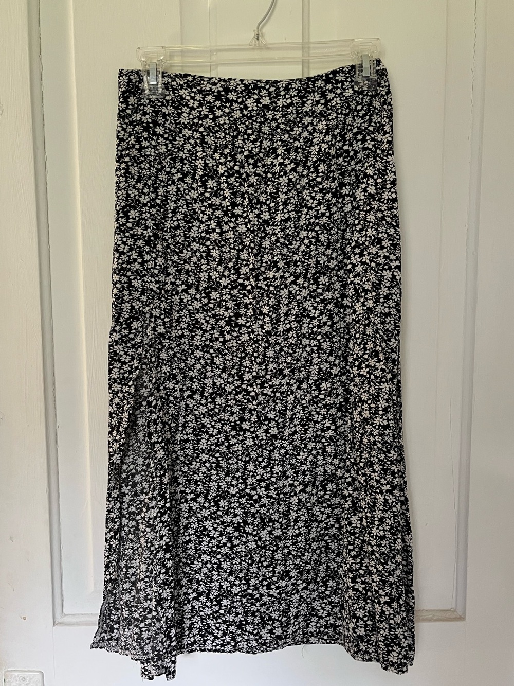 High waisted floral skirt